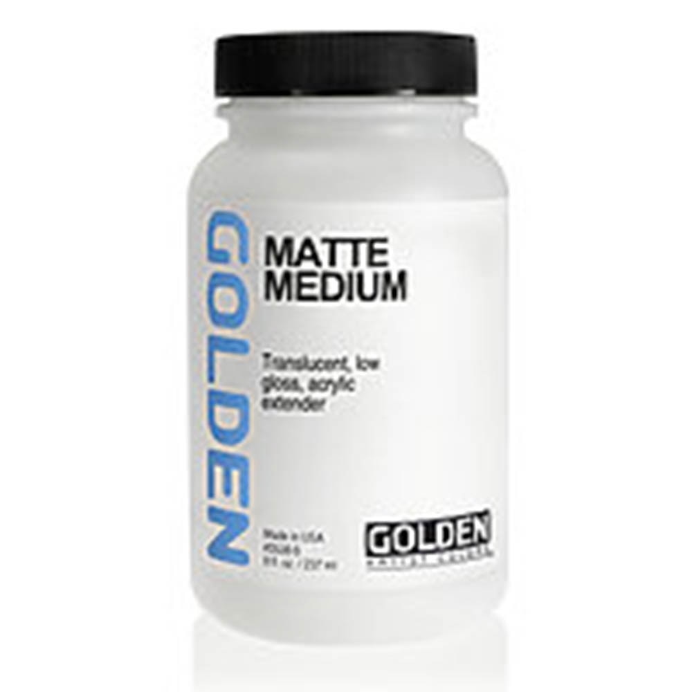 Golden, Matte, Medium, 8 ounce